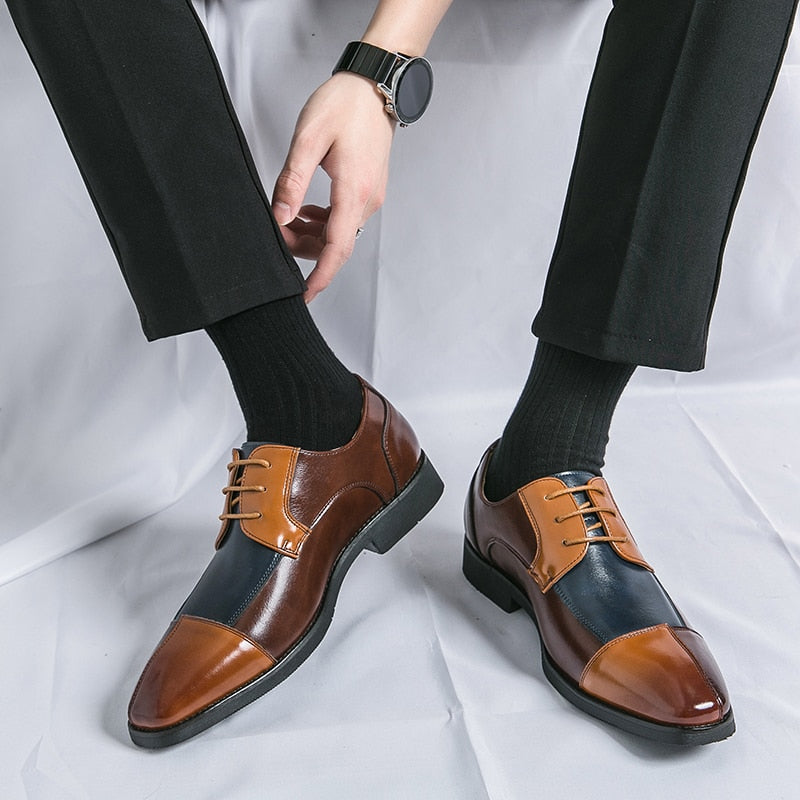 DapperStride Cap Toe Derby Shoes