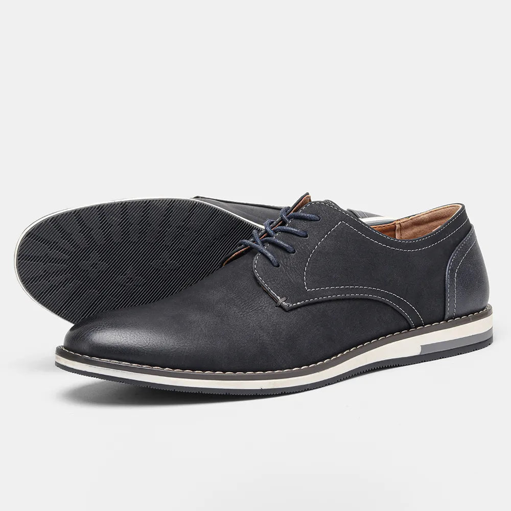DuoTone Derby-Schuhe aus Spaltleder