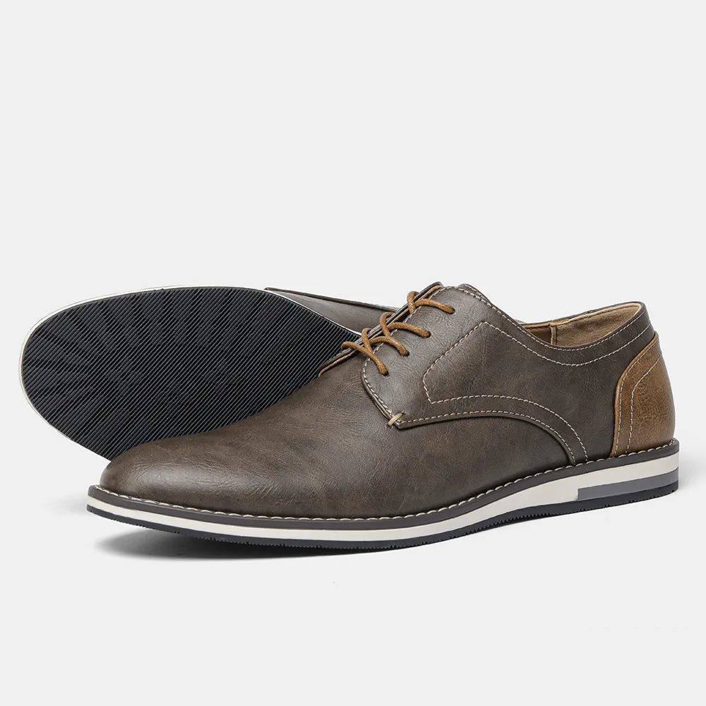 DuoTone Derby-Schuhe aus Spaltleder