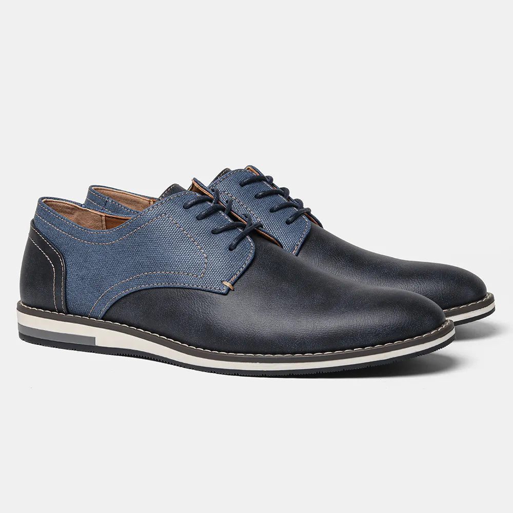 DuoTone Derby-Schuhe aus Spaltleder