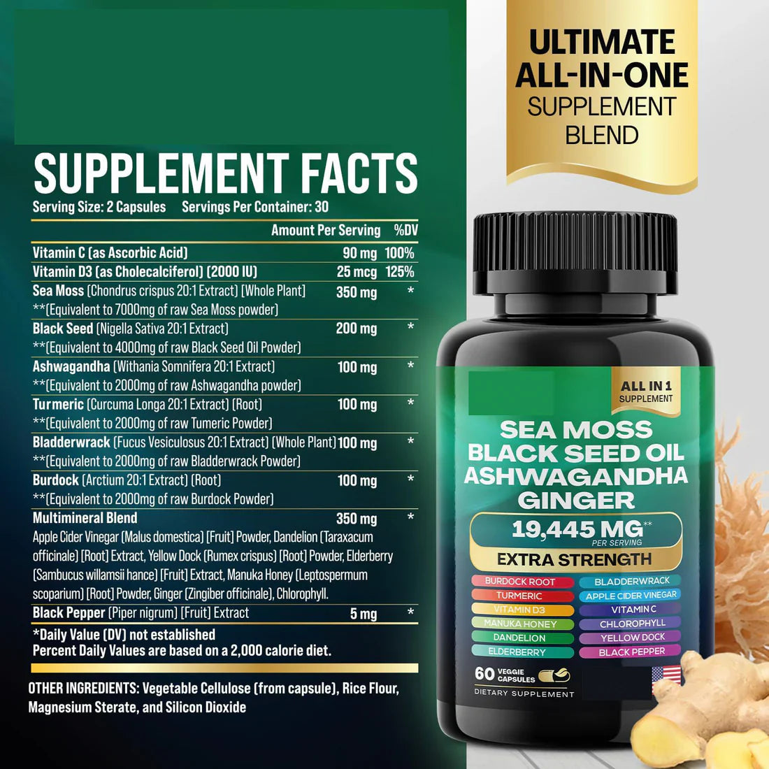 Pure Health™ Sea Moss 16-in-1 Magic Blend