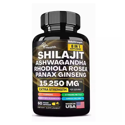 Pure Health™ Super Bundle: Sea Moss 16-in-1 Magic Blend + Shilajit 8-in-1 Bulletproof Blend